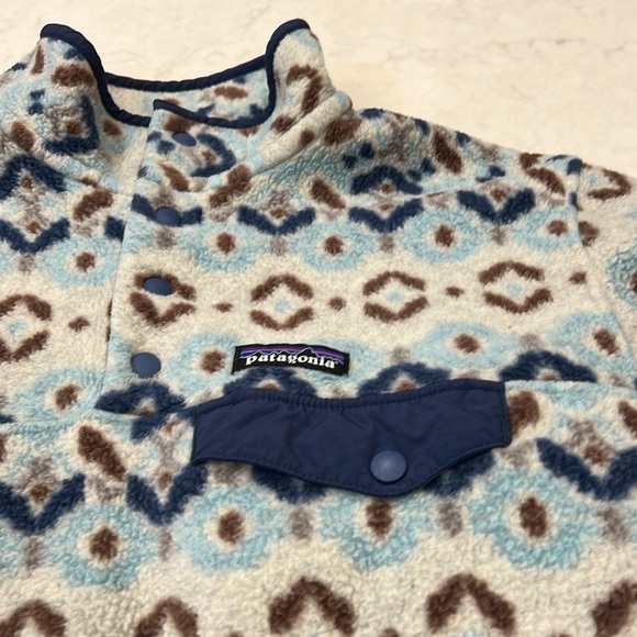 Patagonia Lightweight Synchilla Snap-T Fleece Pullover Tundra Cluster Big Sky‎ - Picture 3 of 9